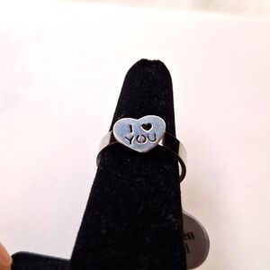 I 🩶 YOU Stainless Steel Heart Ring Women's Size 8